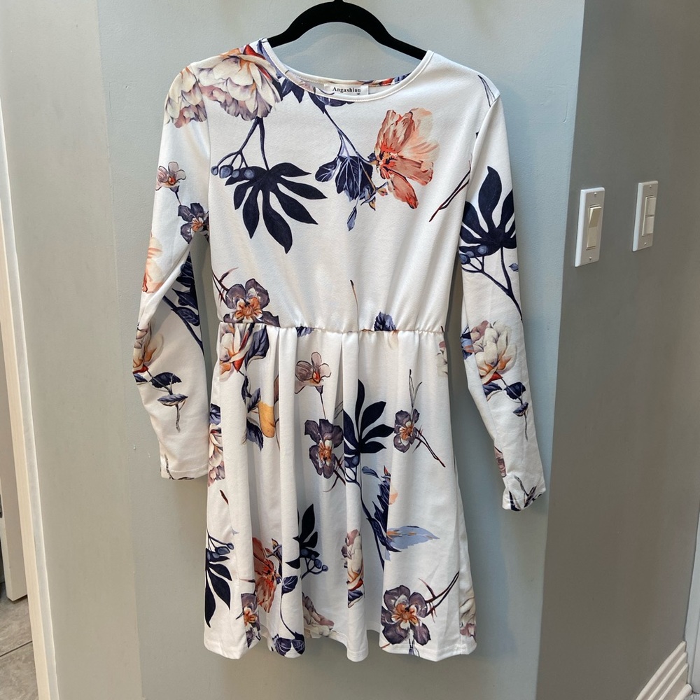 White Floral Dress